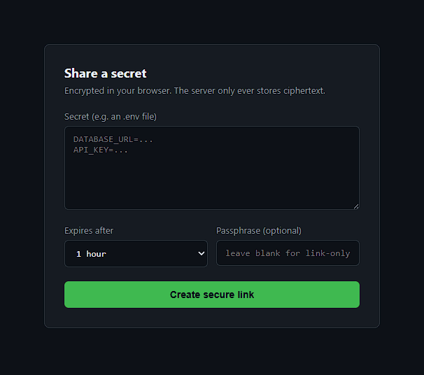 Secret Share Express
