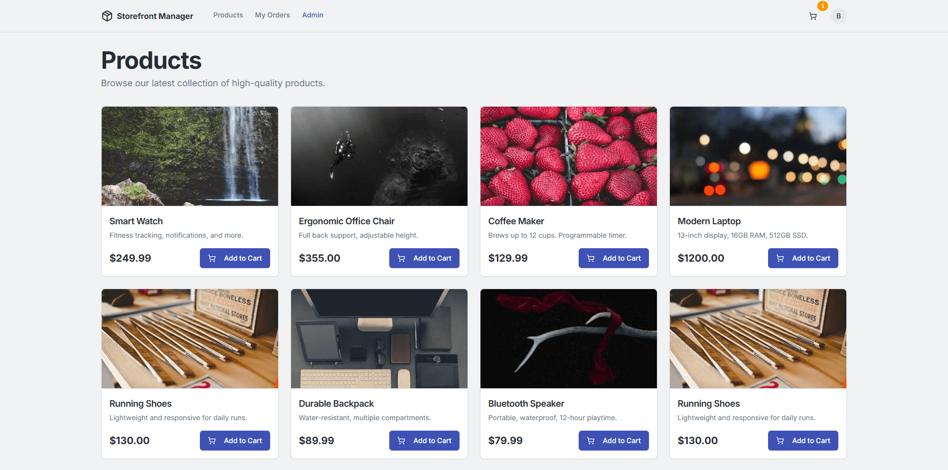 Next.js Full Storefront with Admin
